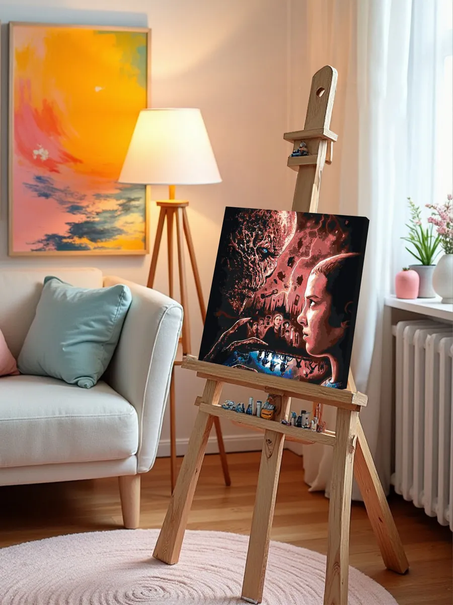 Картина по номерам «Очень странные дела ОСД Милли Бобби Браун» — картинка 9