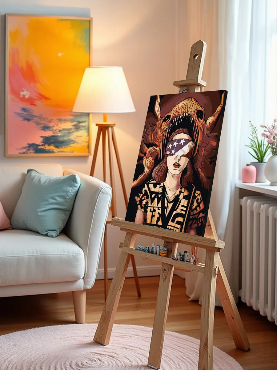 Картина по номерам «Очень странные дела ОСД Милли Бобби Браун» — картинка 9