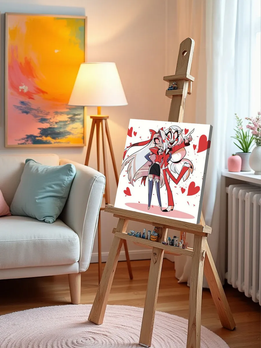 Картина по номерам «Отель Хазбин (Харбин): Чарли, Вегги» — картинка 9