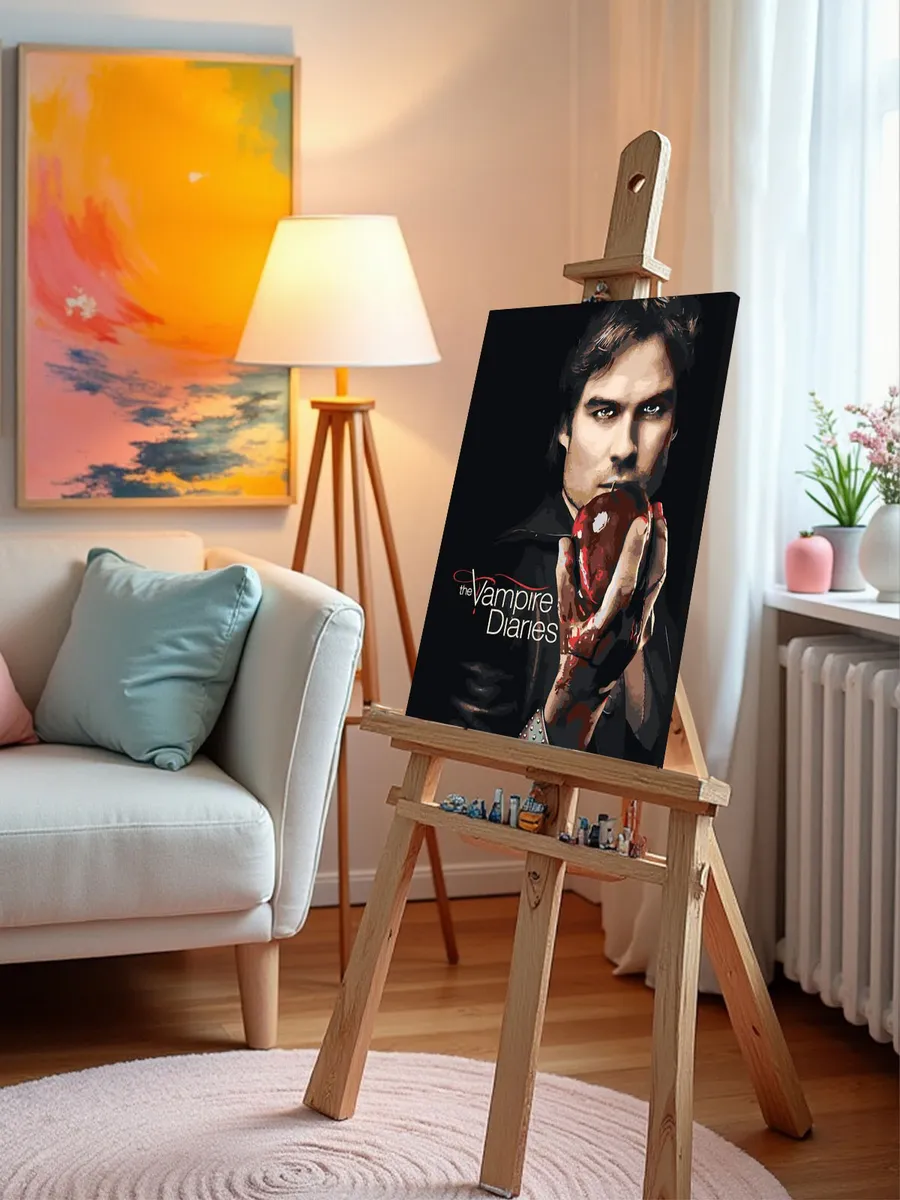 Картина по номерам «Дневники вампира: Деймон Сальваторе» — картинка 9