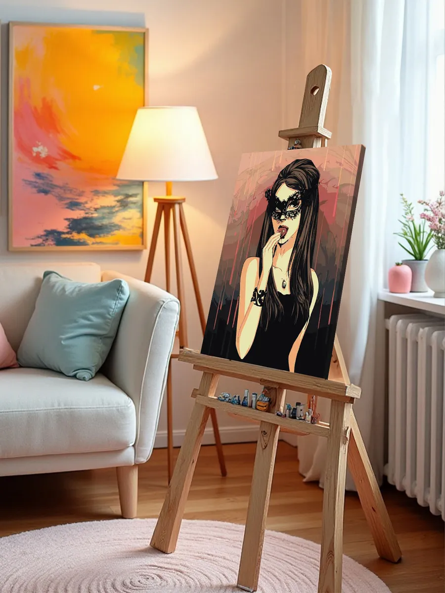 Картина по номерам «Дневники вампира: Кэтрин Пирс в маске» — картинка 9