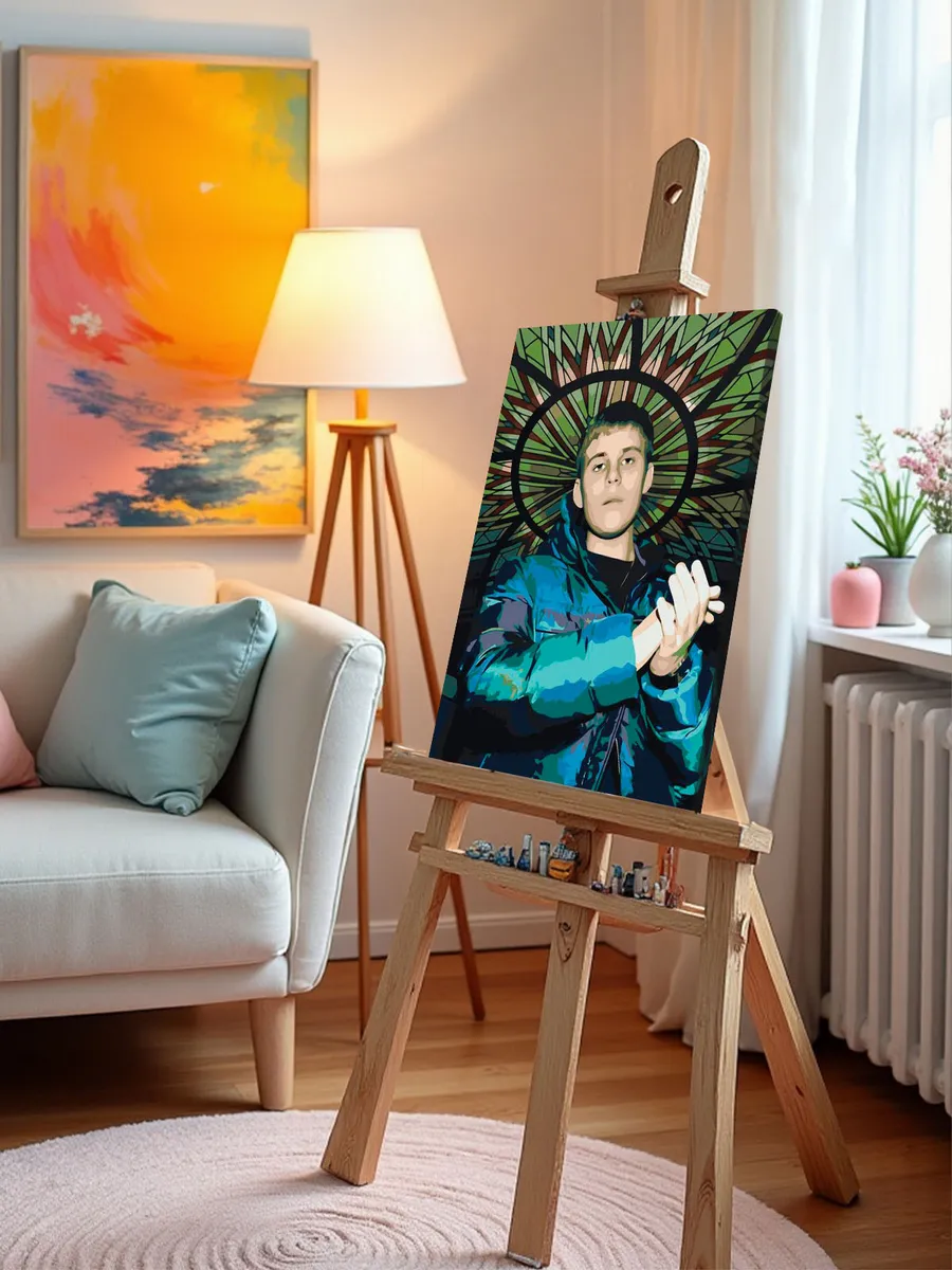 Картина по номерам «Рэп музыкант Toxis Токсис: Андрей портрет» — картинка 9