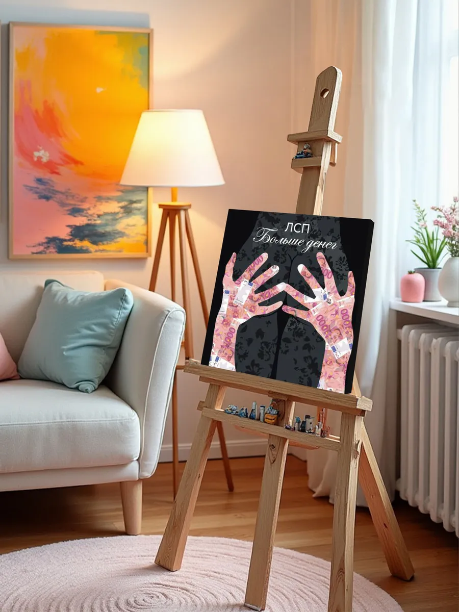 Картина по номерам «Рэпер ЛСП LSP: Больше денег арт 40x40» — картинка 10