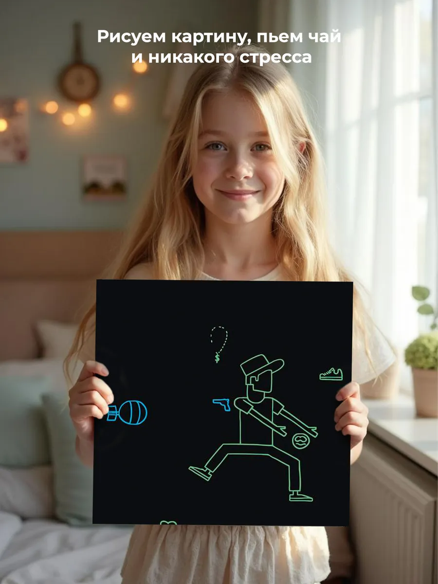 Картина по номерам «Рэпер ЛСП LSP: альбом ЁП, обложка 40x40» — картинка 6