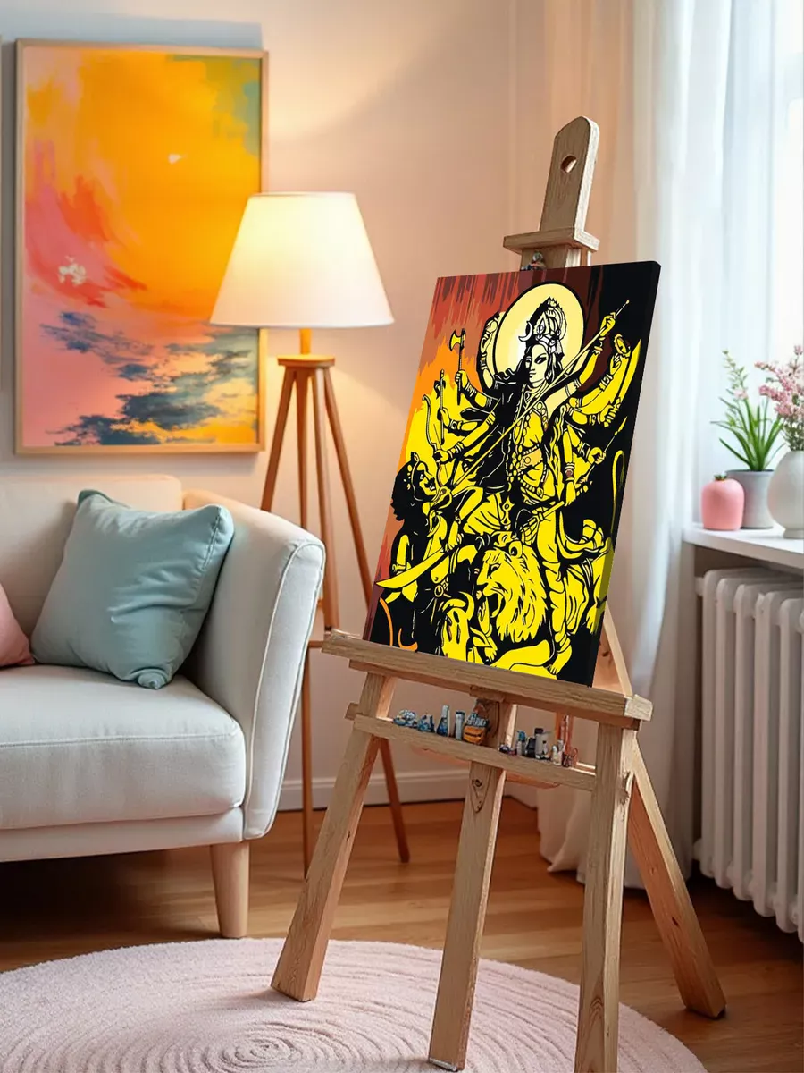 Картина по номерам «Религия индуизм, Индия: богиня Кали» — картинка 9