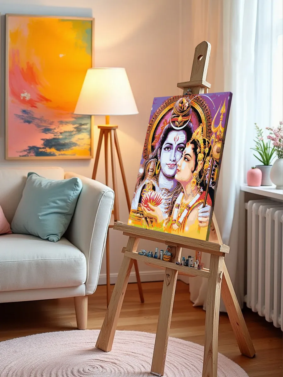 Картина по номерам «Религия индуизм: Шива и Парвати (Шакти)» — картинка 9