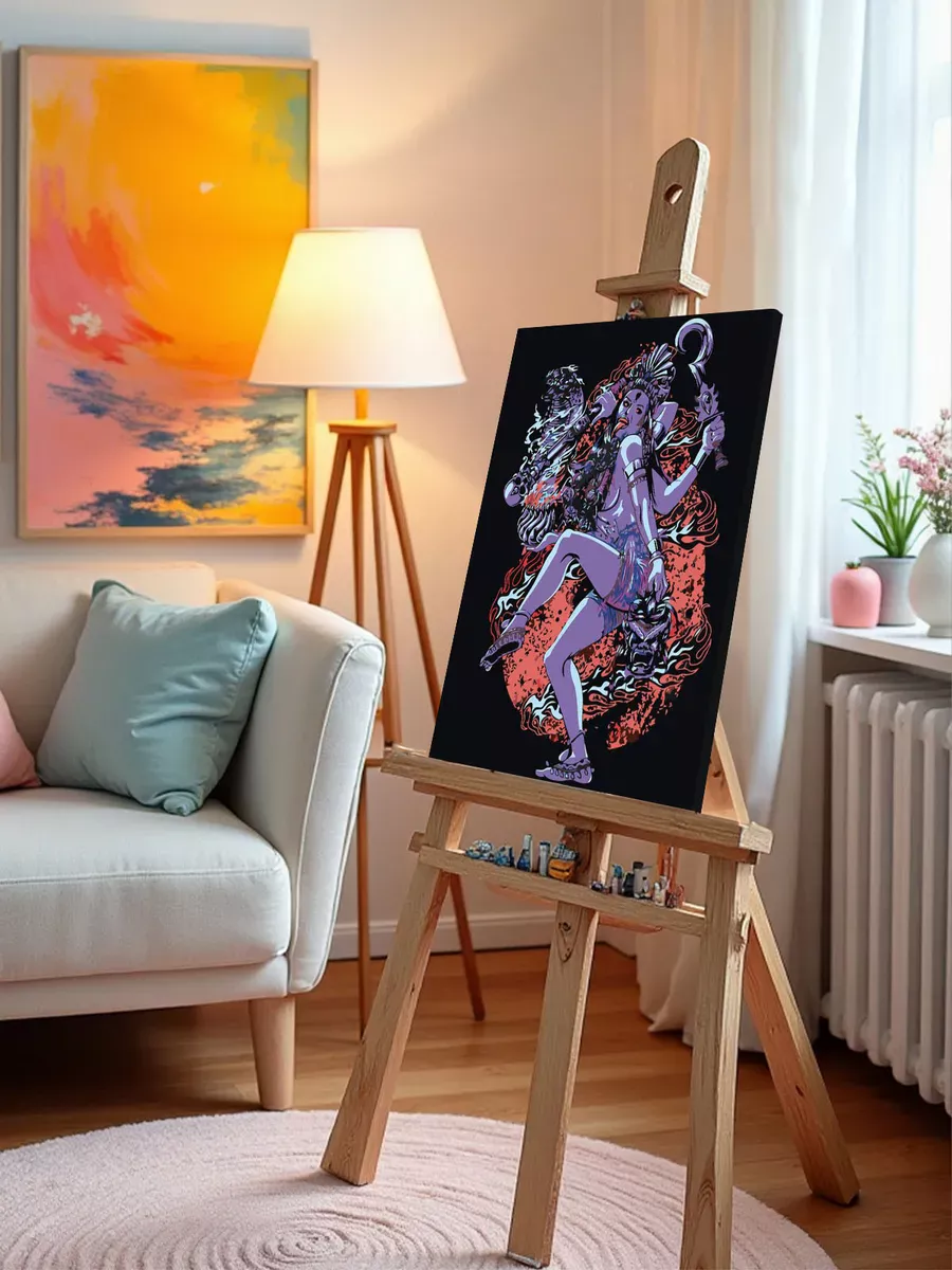 Картина по номерам «Религия индуизм, Индия: богиня Кали арт» — картинка 9