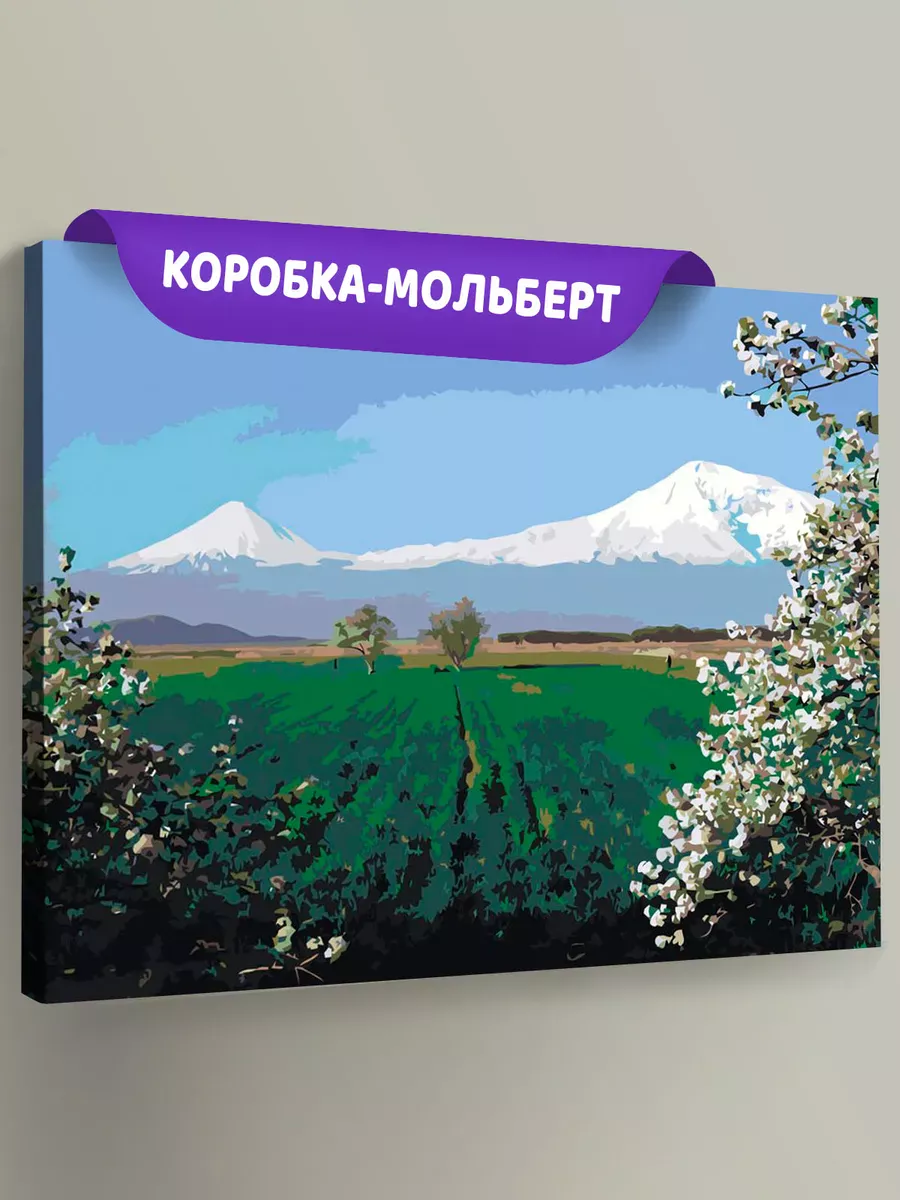 Картина по номерам «Армения: пейзаж, вид на Арарат 40x50»