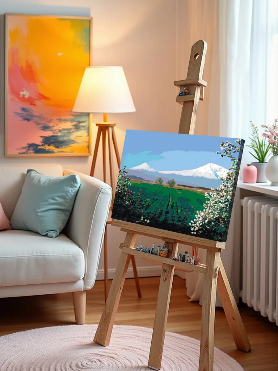 Картина по номерам «Армения: пейзаж, вид на Арарат 40x50» — картинка 9