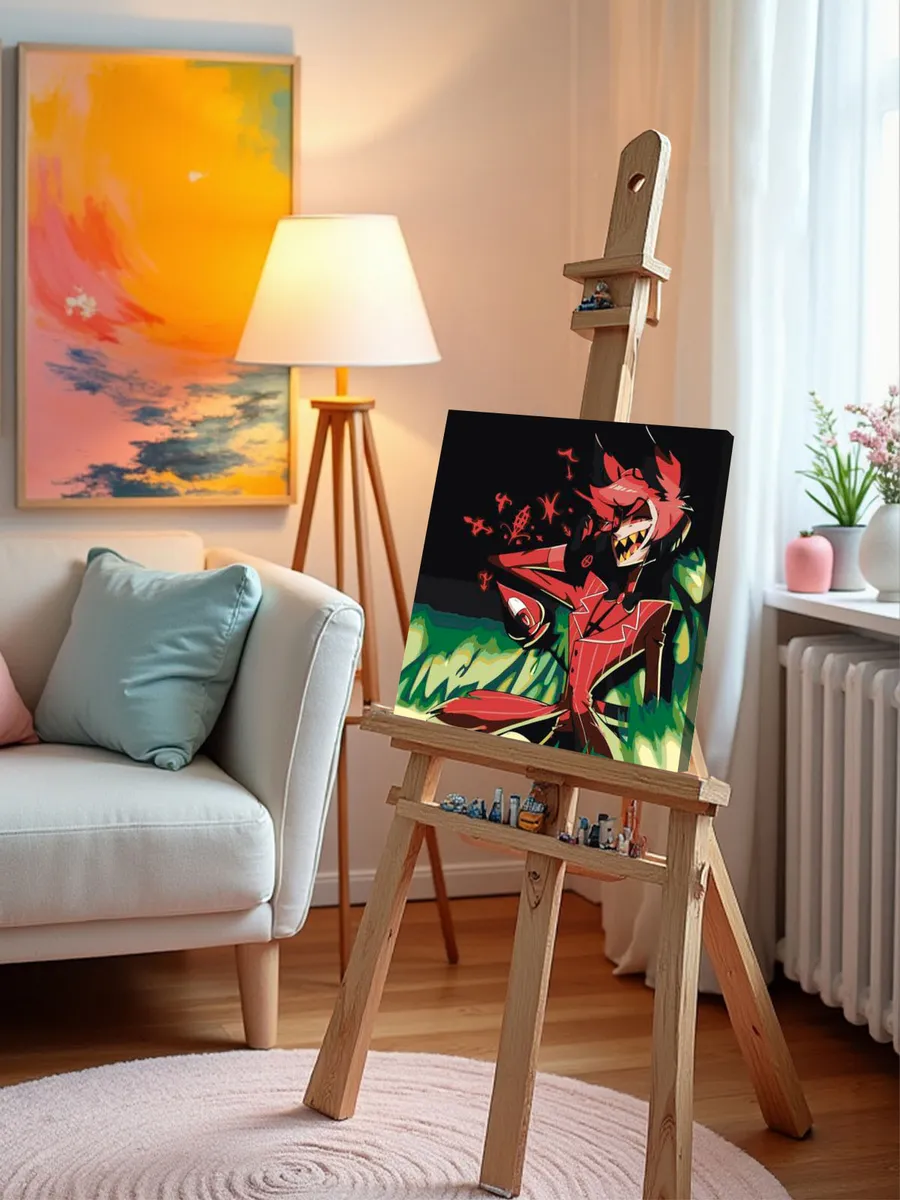 Картина по номерам «Отель Хазбин (Харбин): Аластор 40x40» — картинка 9