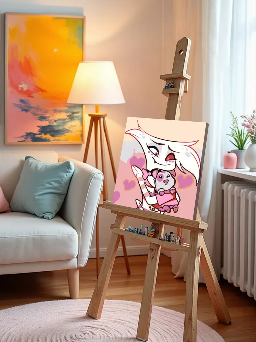 Картина по номерам «Отель Хазбин (Харбин): Энджел и Наггетс» — картинка 9