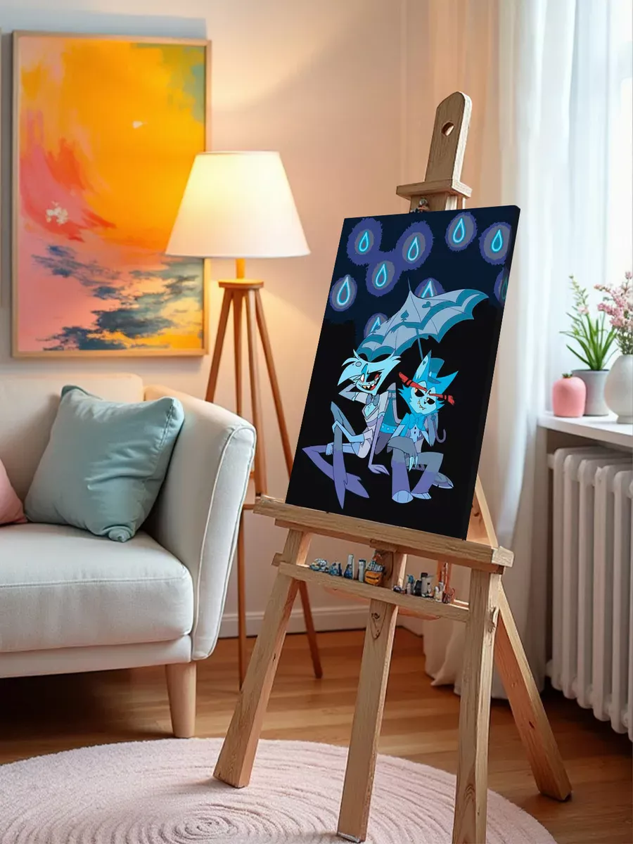 Картина по номерам «Отель Хазбин (Харбин): Энджел и Хаск» — картинка 9