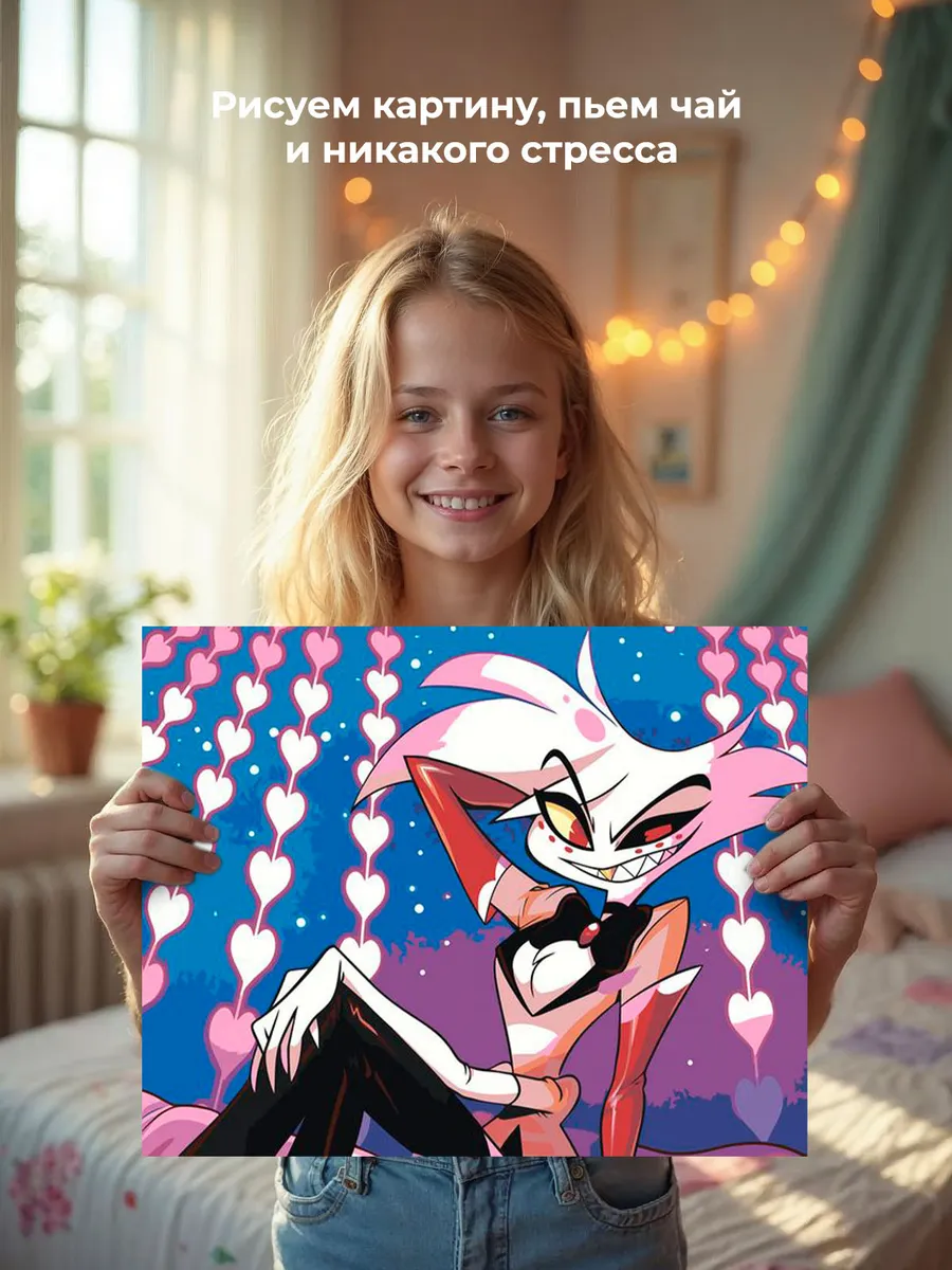 Картина по номерам «Отель Хазбин (Харбин): Энджел Даст» — картинка 6