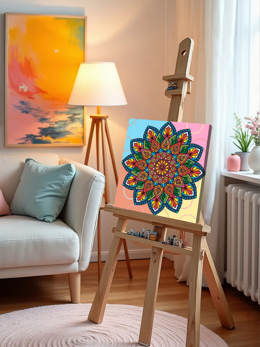 Картина по номерам «Религия, Буддизм: мандала 40x40» — картинка 10