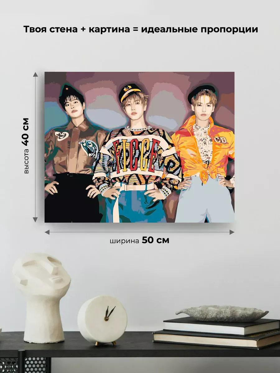 Картина по номерам «Stray Kids Стрей Кидс KPOP кпоп 40x50» — картинка 3