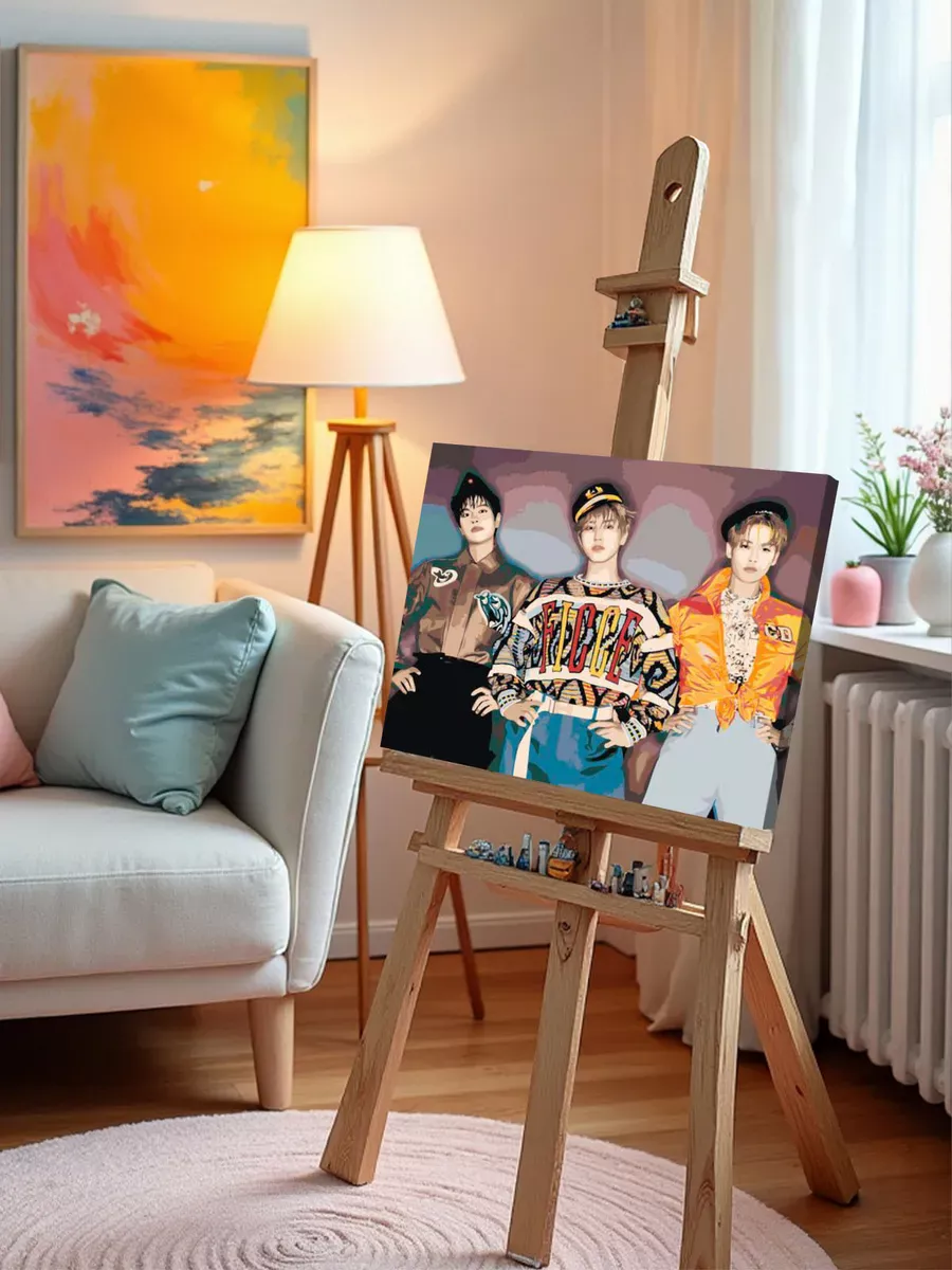 Картина по номерам «Stray Kids Стрей Кидс KPOP кпоп 40x50» — картинка 9