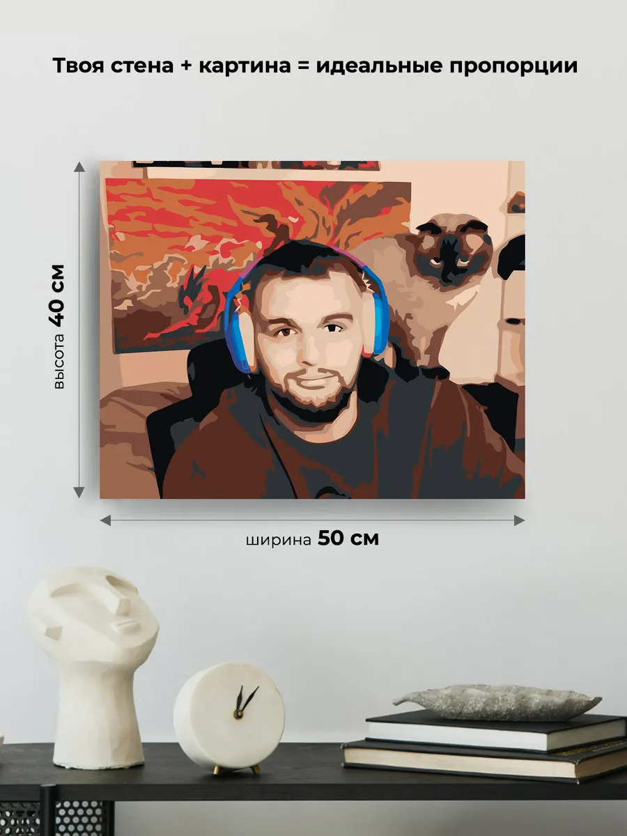 Картина по номерам «Твич стримеры Хазяева: Данила Горилла» — картинка 3