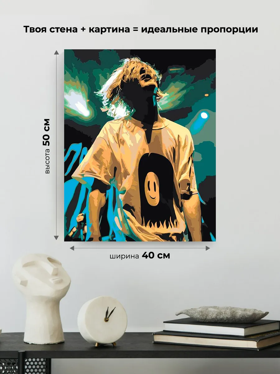 Картина по номерам «Пошлая Молли: Кирилл Бледный, концерт» — картинка 3