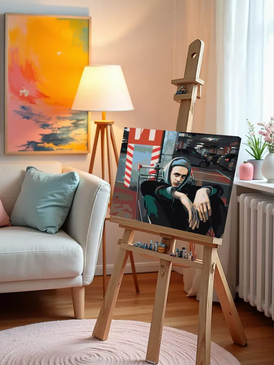 Картина по номерам «Пошлая Молли: Кирилл Бледный, клип» — картинка 9