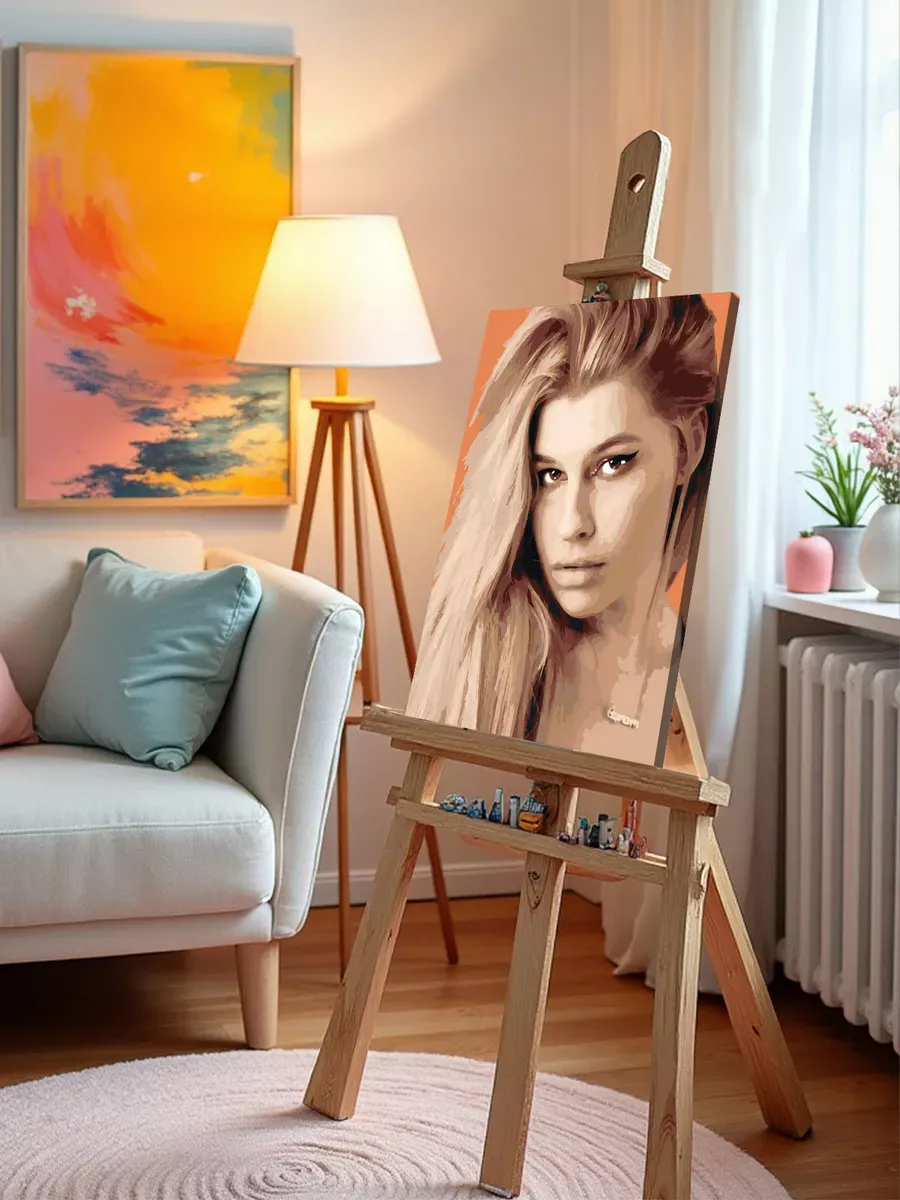 Картина по номерам «Певица Просто Лера: портрет 40x50» — картинка 9