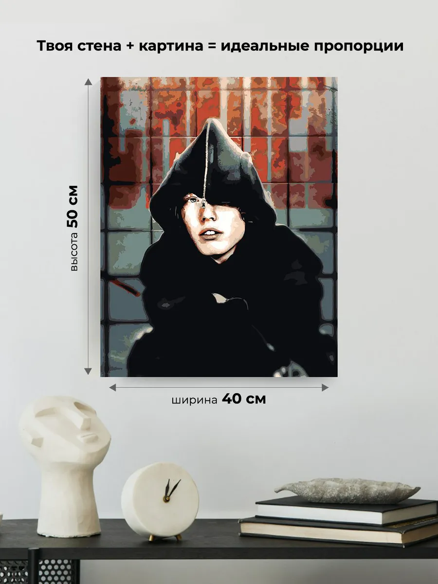 Картина по номерам «Рэпер Pepel Nahudi Пепел Нахуди: Арт» — картинка 3