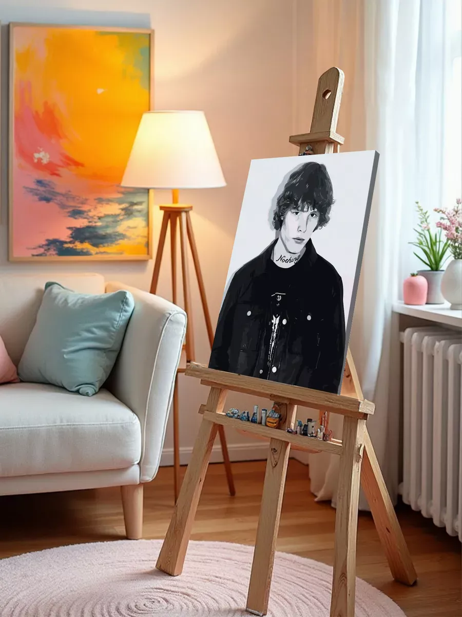 Картина по номерам «Рэпер Pepel Nahudi Пепел Нахуди: Портрет» — картинка 9