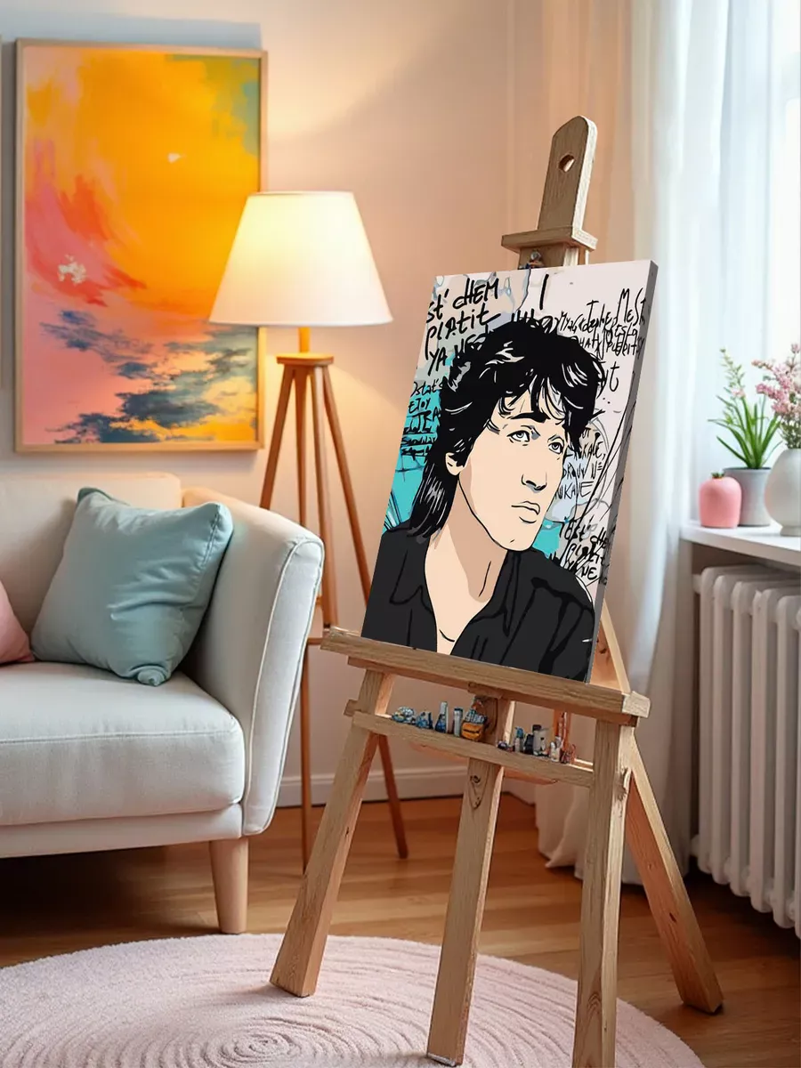 Картина по номерам «Группа Кино: Виктор Цой арт 40x50» — картинка 9