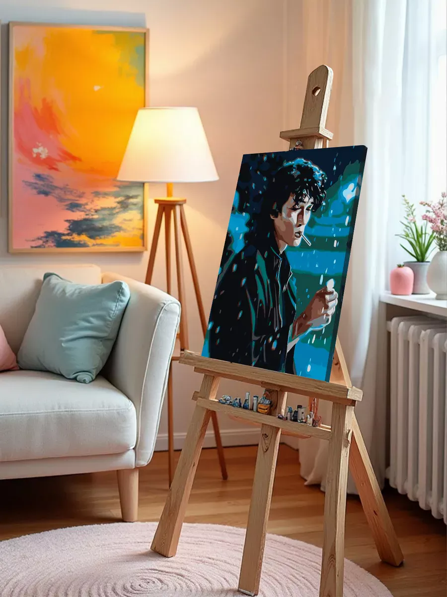 Картина по номерам «Группа Кино: Виктор Цой арт 40x50» — картинка 9