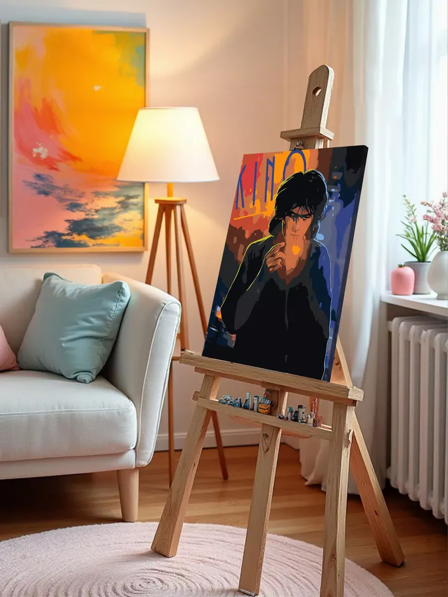 Картина по номерам «Группа Кино: Виктор Цой арт 40x50» — картинка 9