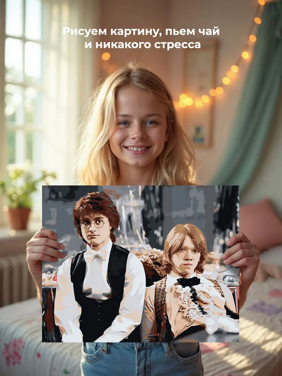 Картина по номерам «Гарри Поттер: бал, Рон Уизли, Кубок огня» — картинка 7