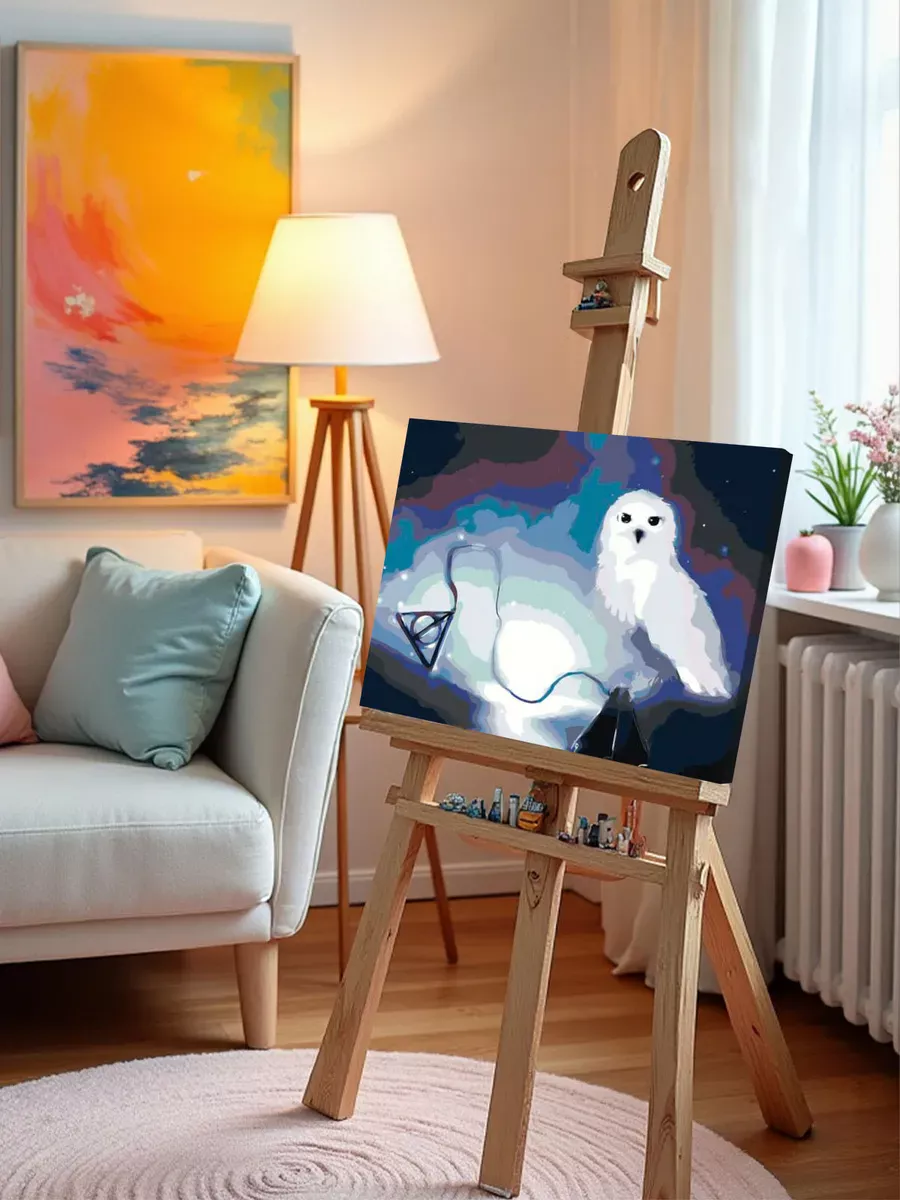 Картина по номерам «Гарри Поттер: Дары смерти и сова Букля» — картинка 9