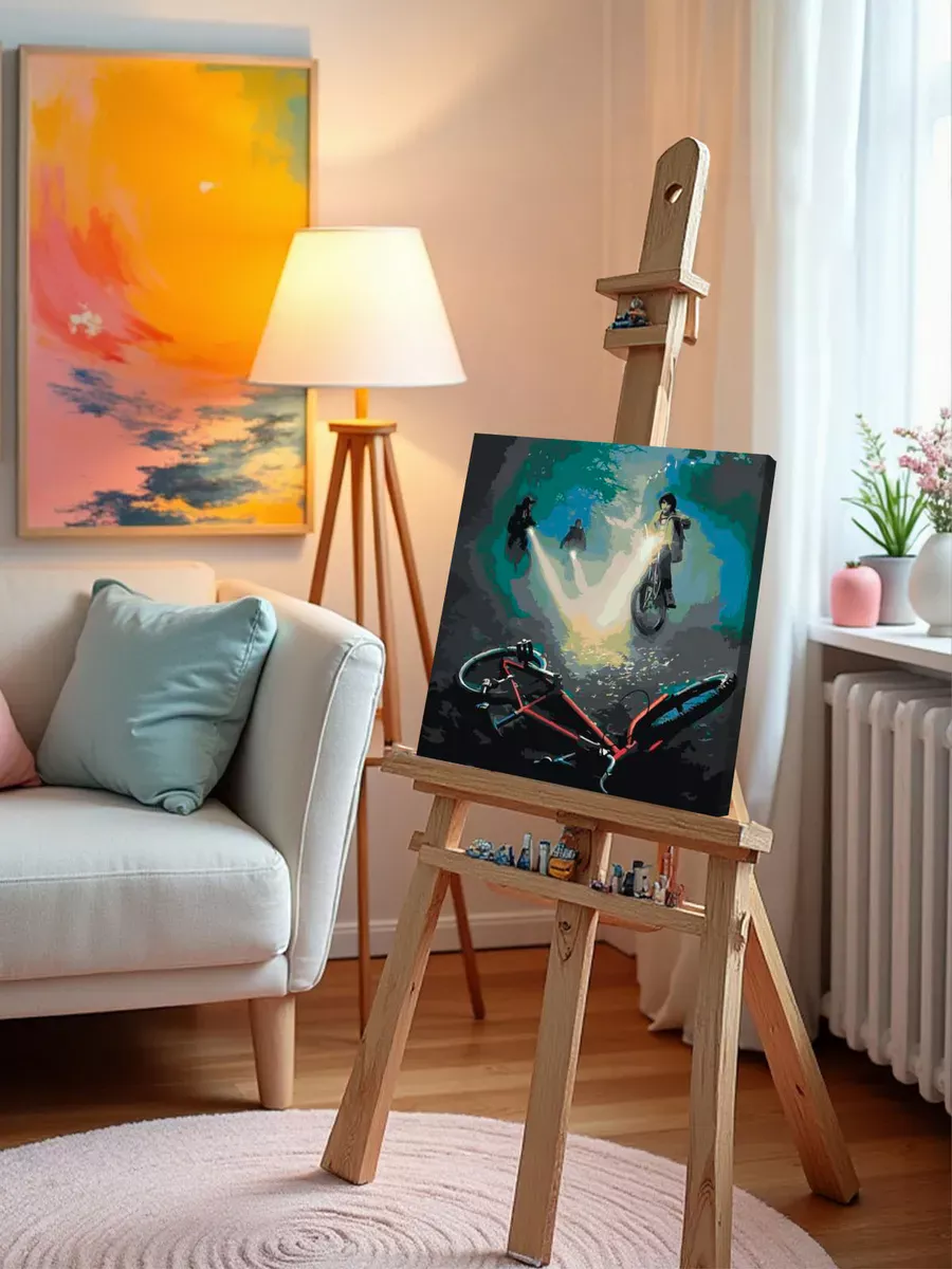 Картина по номерам «Очень странные дела ОСД: Велосипед» — картинка 10