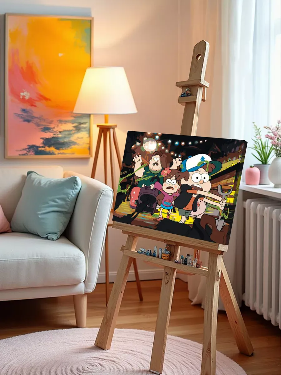 Картина по номерам «Гравити Фолз Фолс: Мейбл и Диппер 40x50» — картинка 9