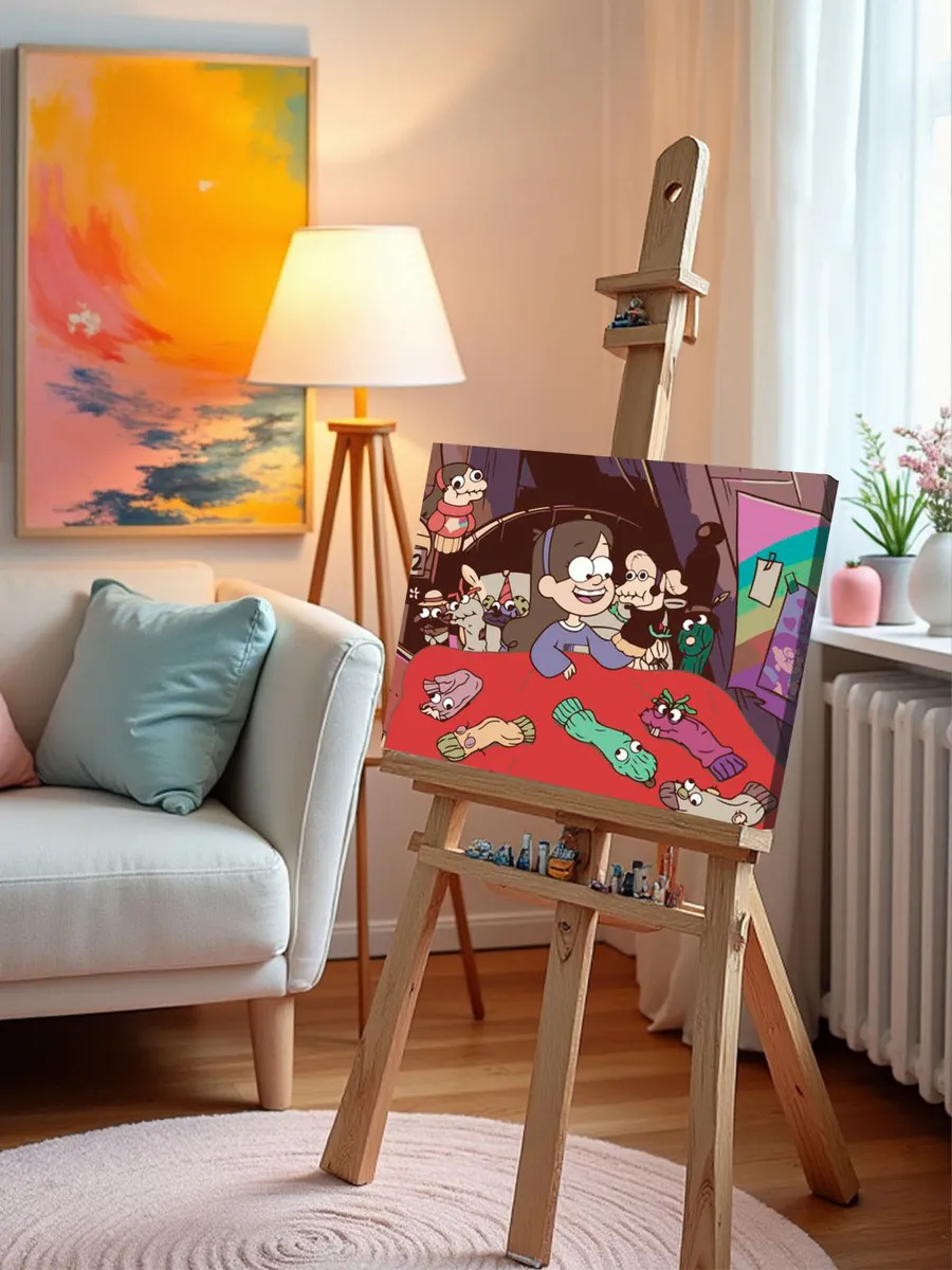 Картина по номерам «Гравити Фолз Фолс: Мейбл и веселые носки» — картинка 9