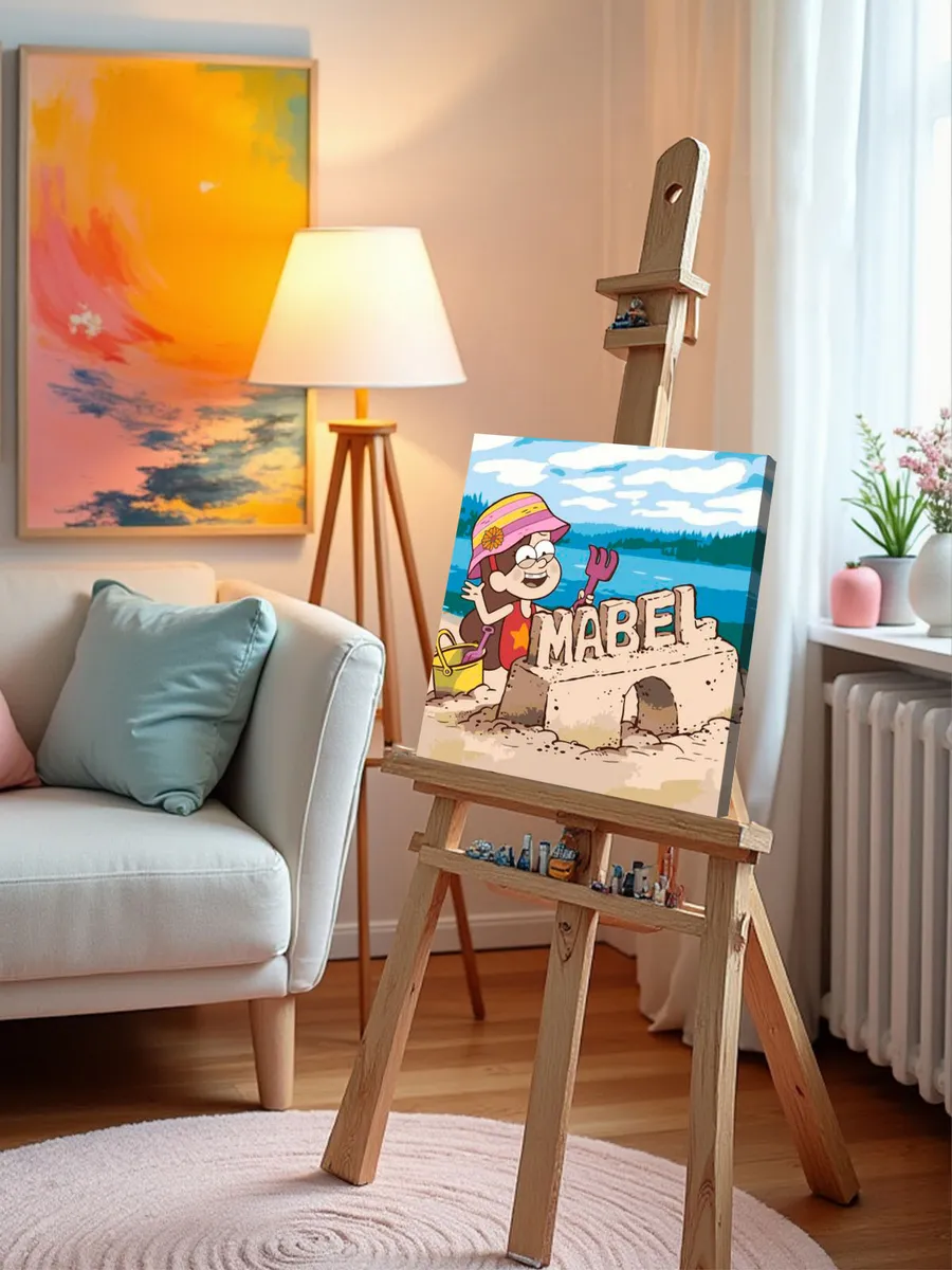 Картина по номерам «Гравити Фолз Фолс: Мейбл на пляже 40x40» — картинка 10