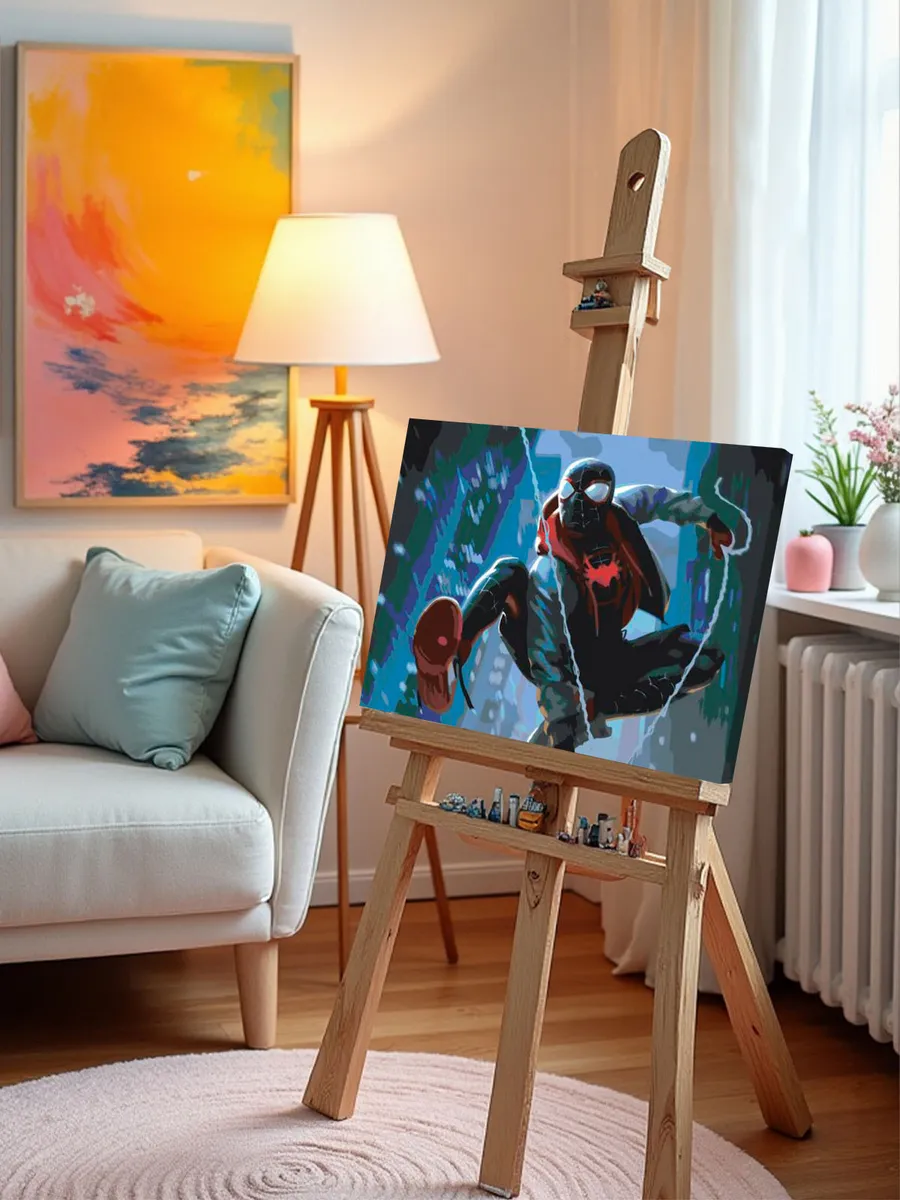 Картина по номерам «Человек паук Spiderman: Майлз Моралес» — картинка 9