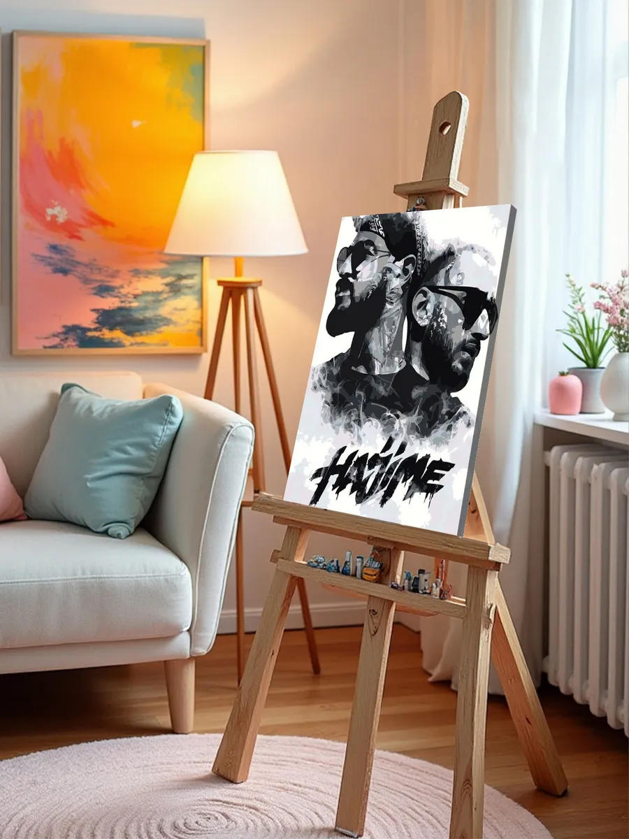 Картина по номерам «Мияги и Эндшпиль Miyagi: Hajime чб арт» — картинка 9