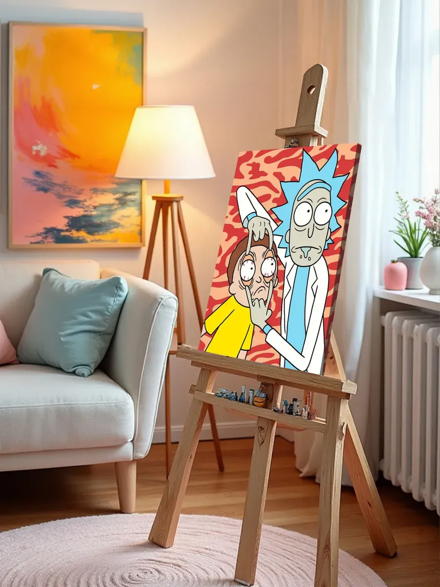 Картина по номерам «Рик и Морти Rick and Morty: Глаза арт» — картинка 9