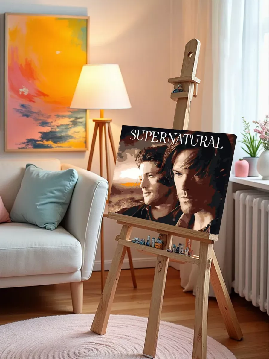 Картина по номерам «Сверхъестественное: Дин и Сэм Винчестеры» — картинка 9