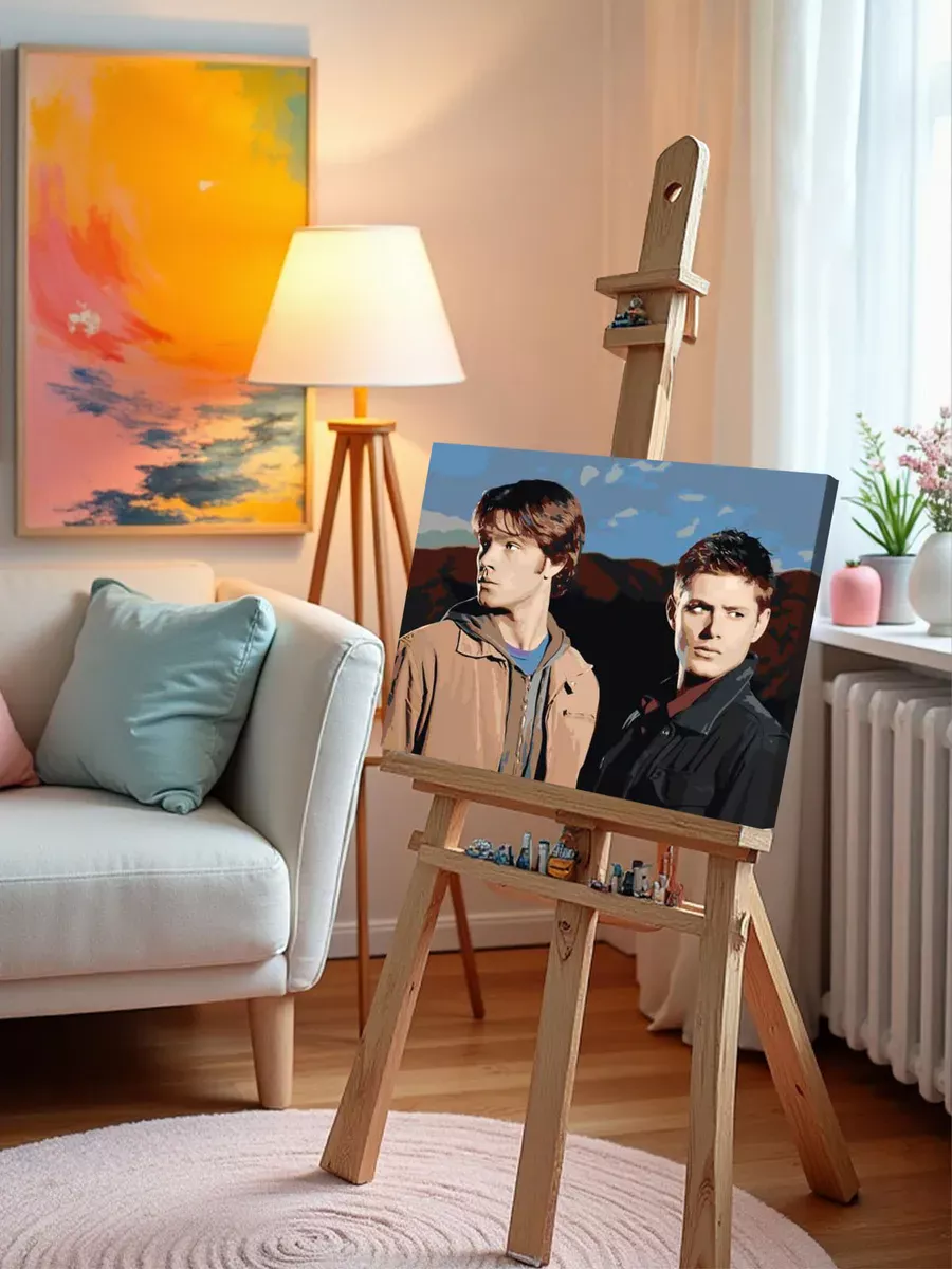 Картина по номерам «Сверхъестественное: Дин и Сэм Винчестеры» — картинка 10