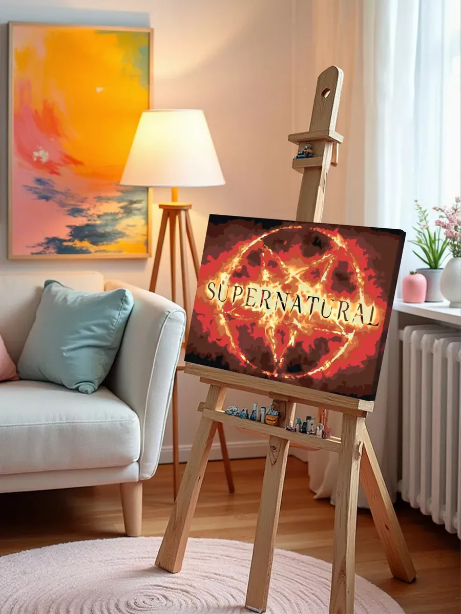 Картина по номерам «Сверхъестественное: заставка сериала» — картинка 10
