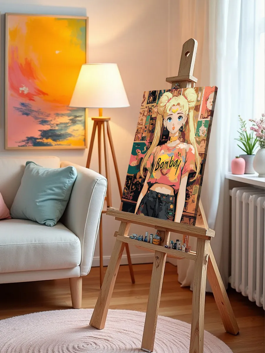 Картина по номерам «Аниме Сейлор Мун Sailor Moon: винтаж арт» — картинка 9