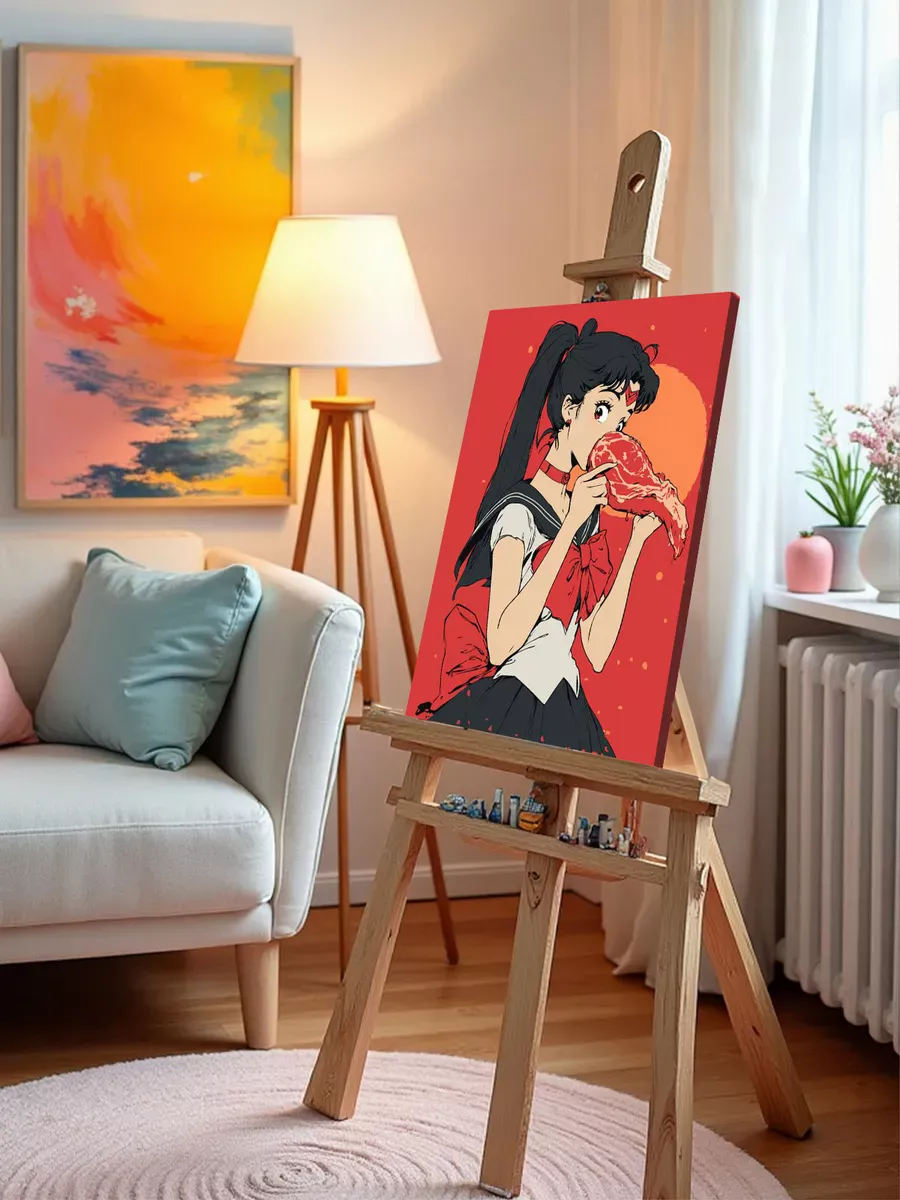 Картина по номерам «Аниме Сейлор Мун Sailor Moon: арт с мясом» — картинка 9