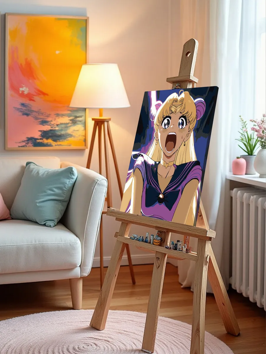 Картина по номерам «Аниме Сейлор Мун Sailor Moon: ретро арт» — картинка 9