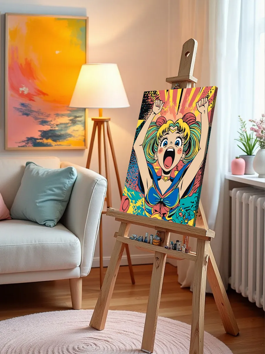 Картина по номерам «Аниме Сейлор Мун Sailor Moon: ретро арт» — картинка 9