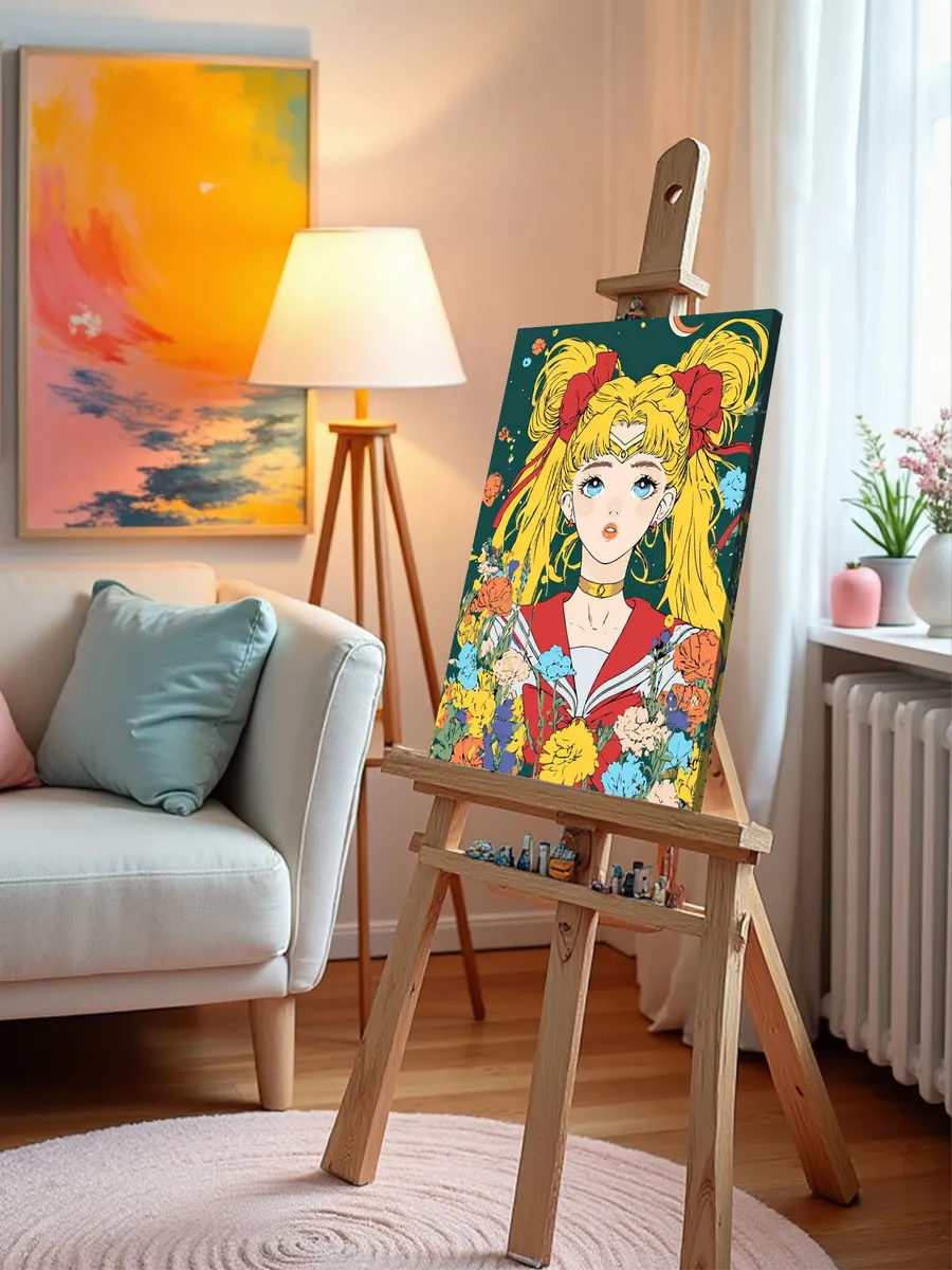Картина по номерам «Аниме Сейлор Мун Sailor Moon: в цветах» — картинка 9