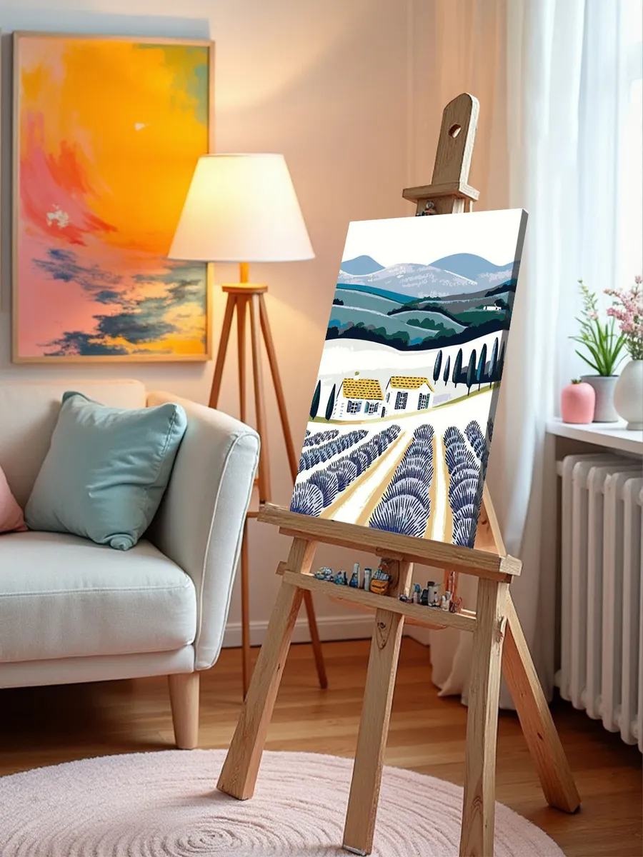 Картина по номерам «Прованс, Франция: лаванда на поле 40x50» — картинка 9