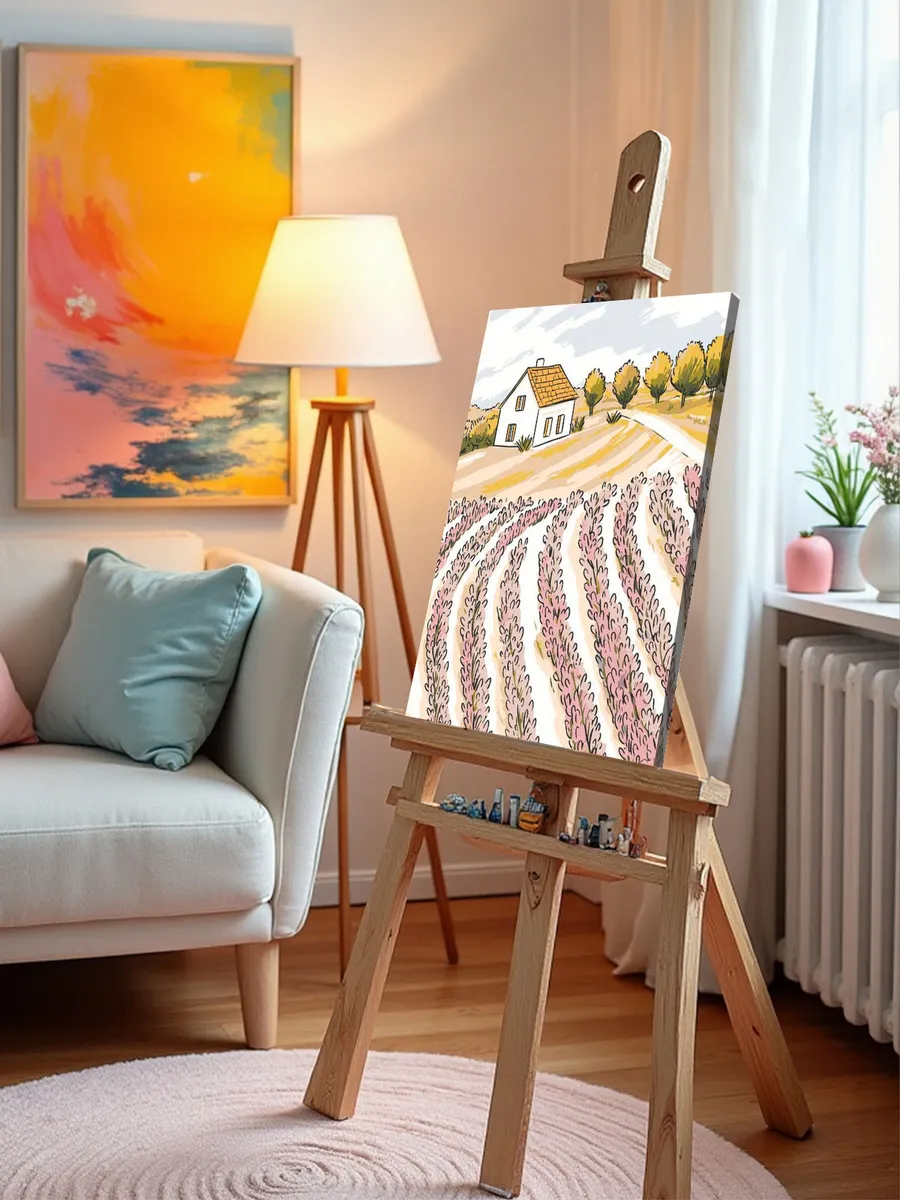 Картина по номерам «Прованс, Франция: лаванда на поле 40x50» — картинка 9