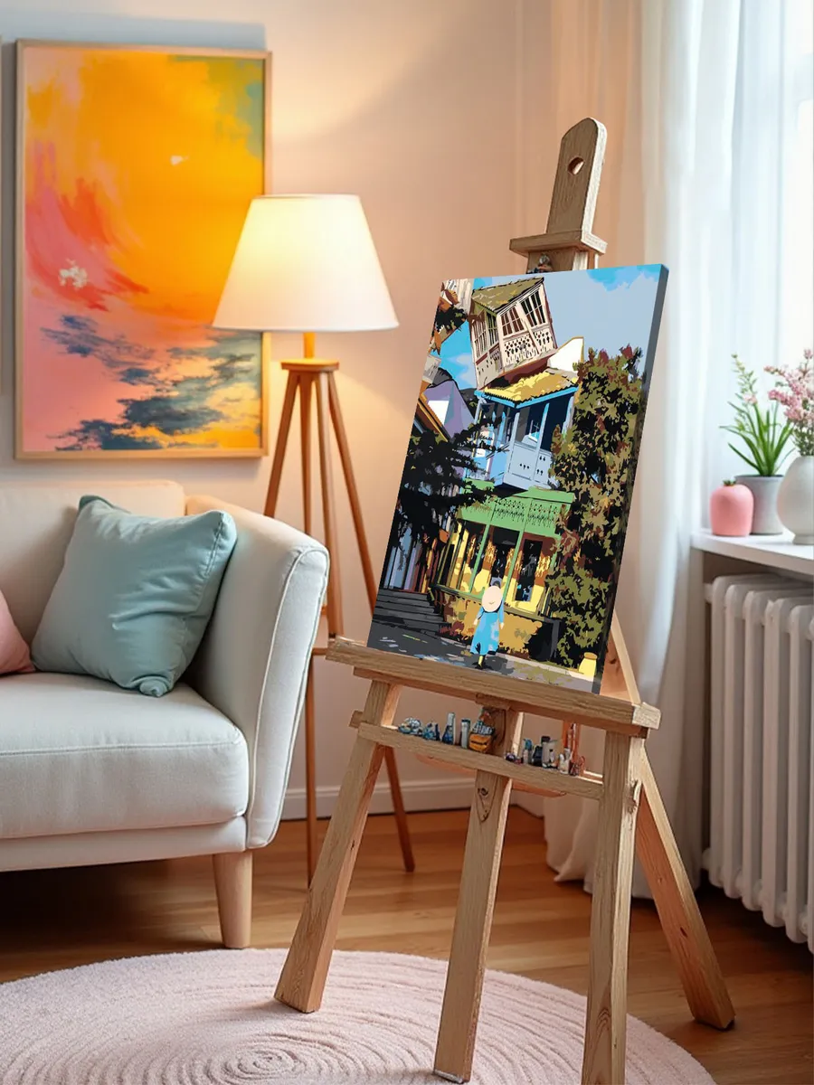 Картина по номерам «Кавказ, Грузия: домики в Тбилиси 40х50» — картинка 10