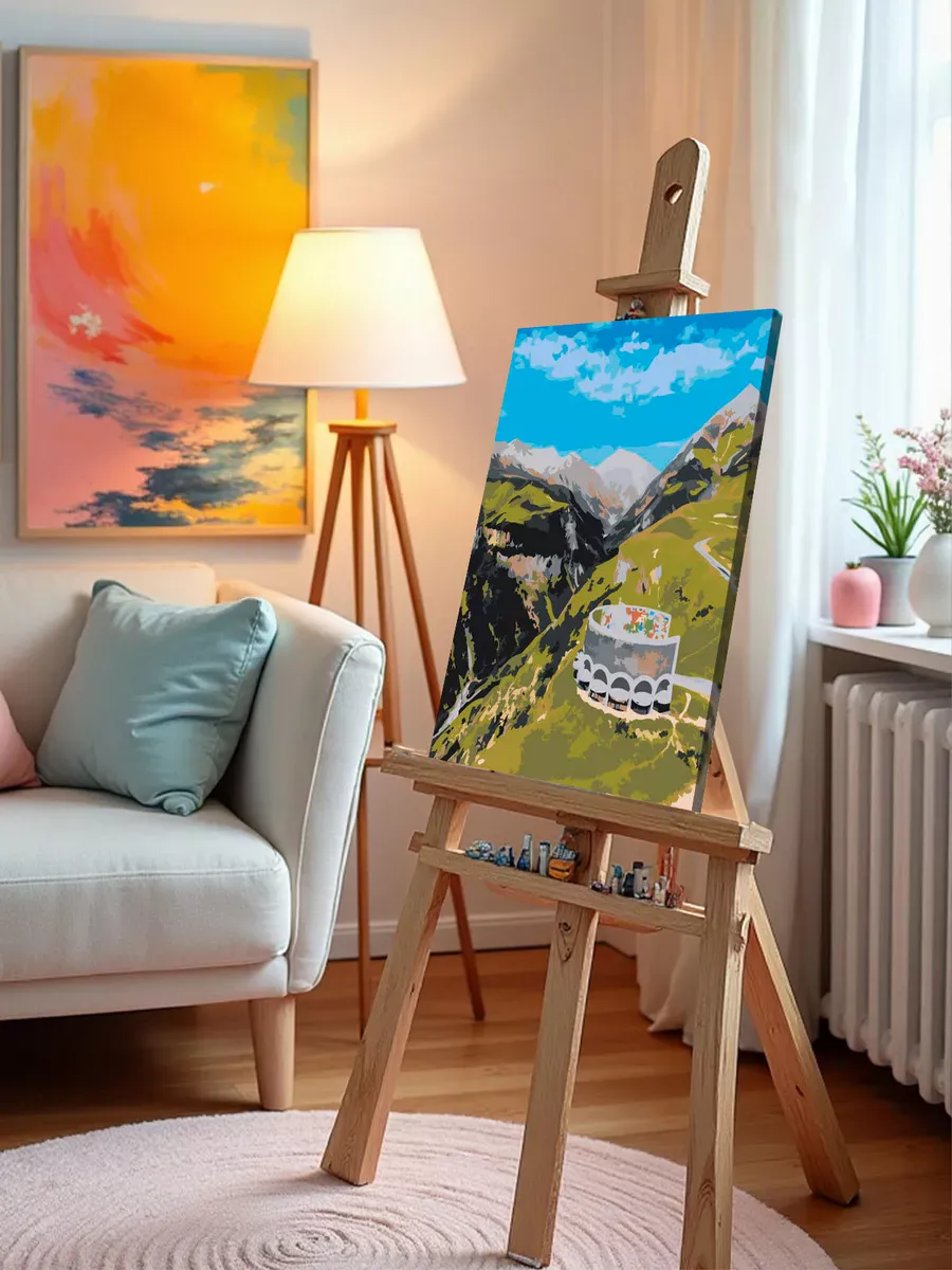 Картина по номерам «Кавказ, Грузия: арка в горах, лето» — картинка 9